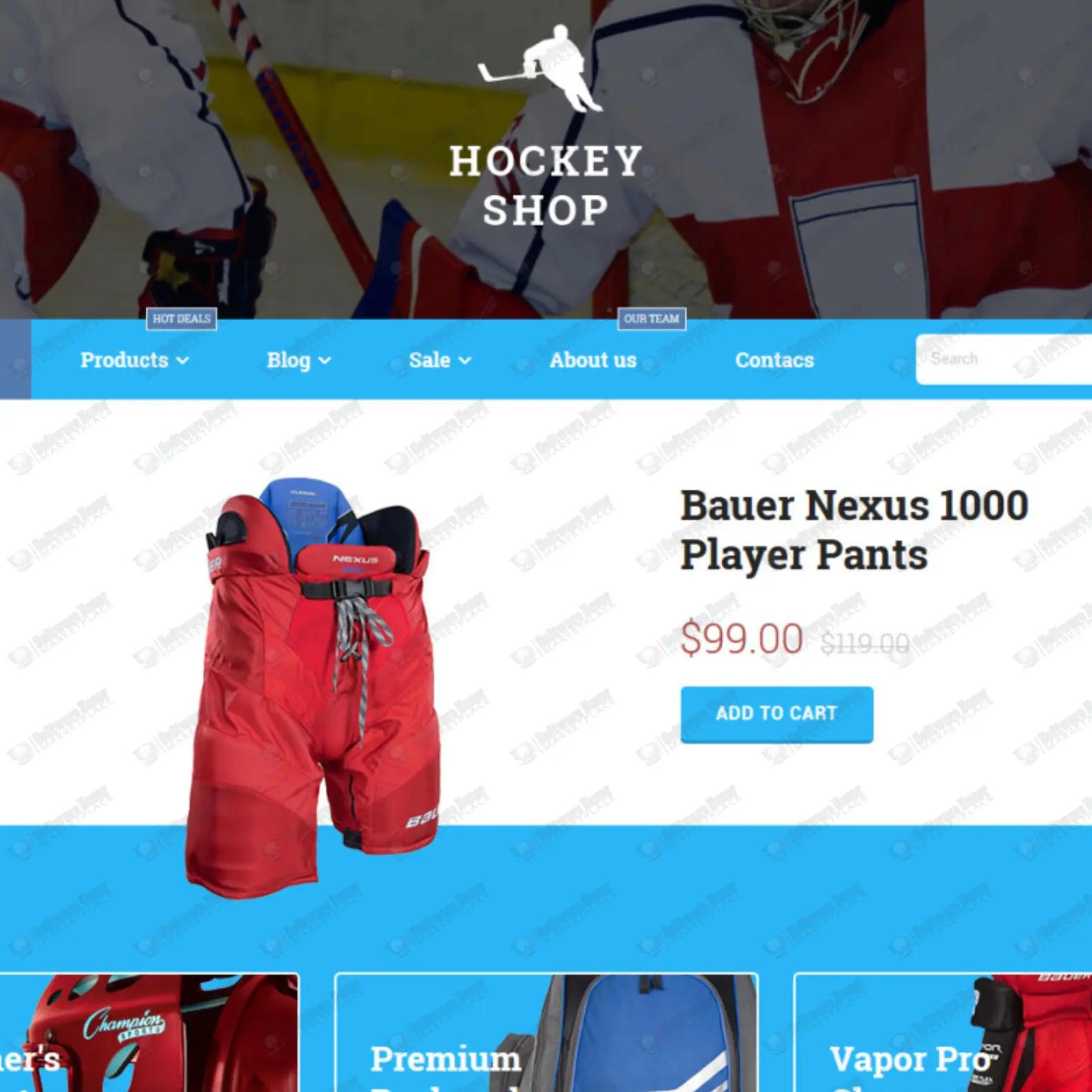 Hockey - Responsive Shopify Theme