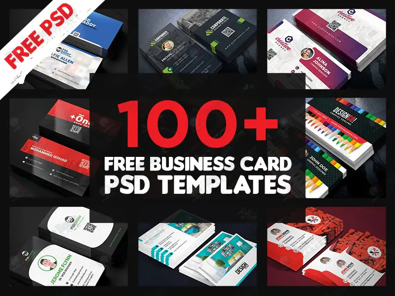 100+ Business card PSD Template  Premium Visiting Card Designs