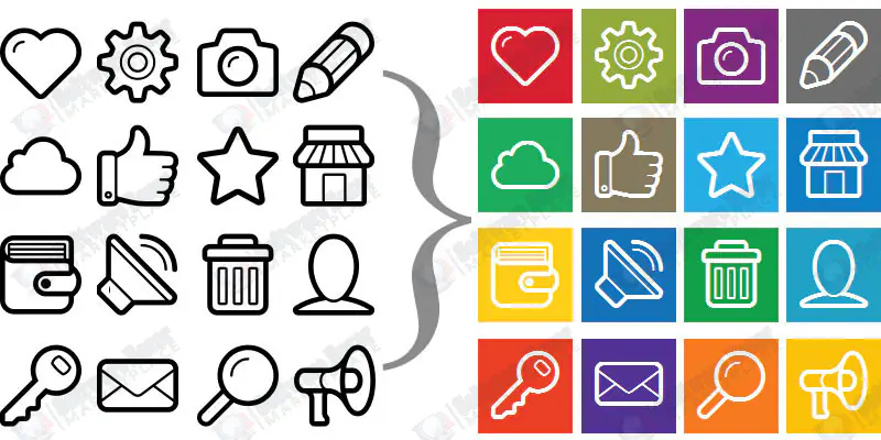 Icon 1000 Plus for Graphic and Social Media