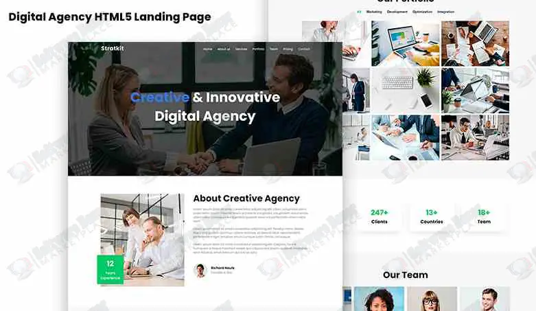 Digital Agency Free HTML5 Landing Page Template
