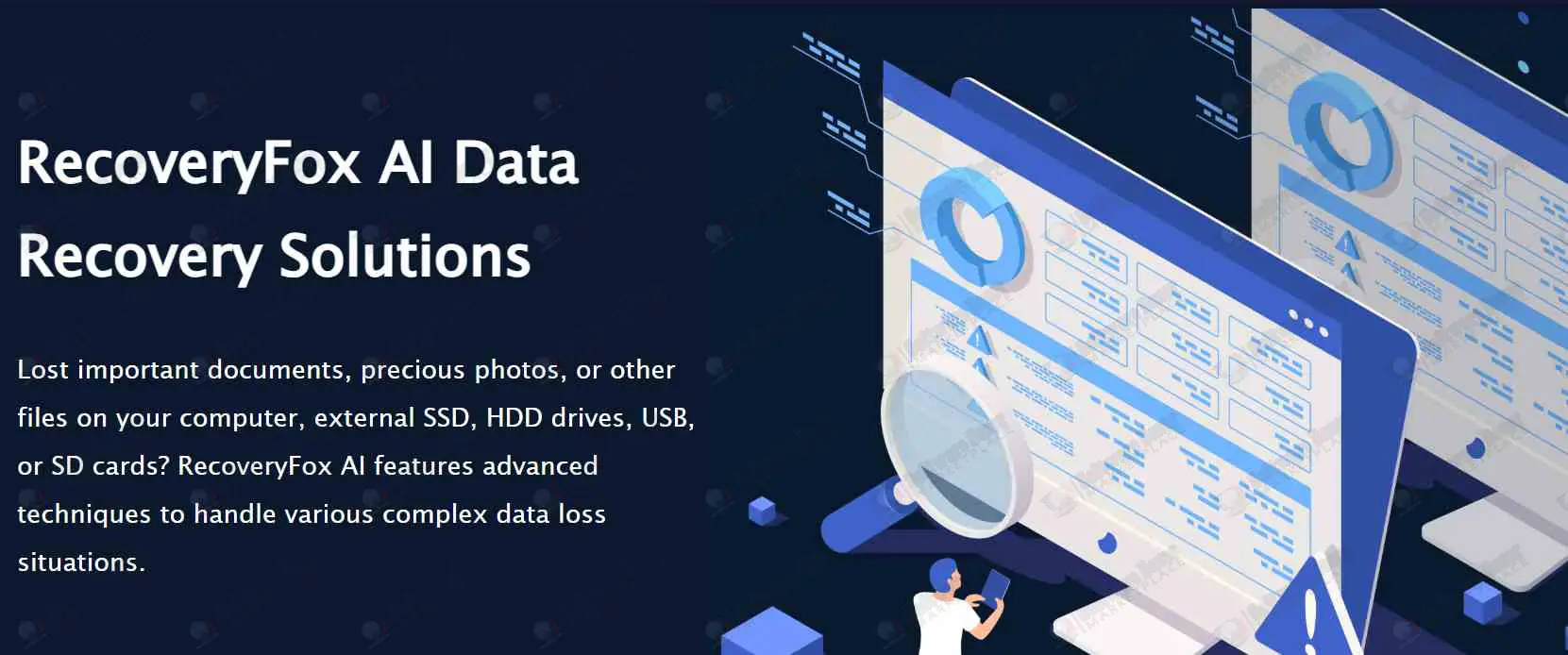 RecoveryFox AI Data Recovery Solutions- 1-MONTH